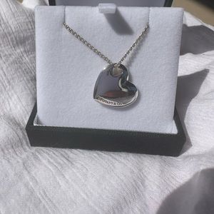 Tiffany & Co Stencil Puff Heart Necklace